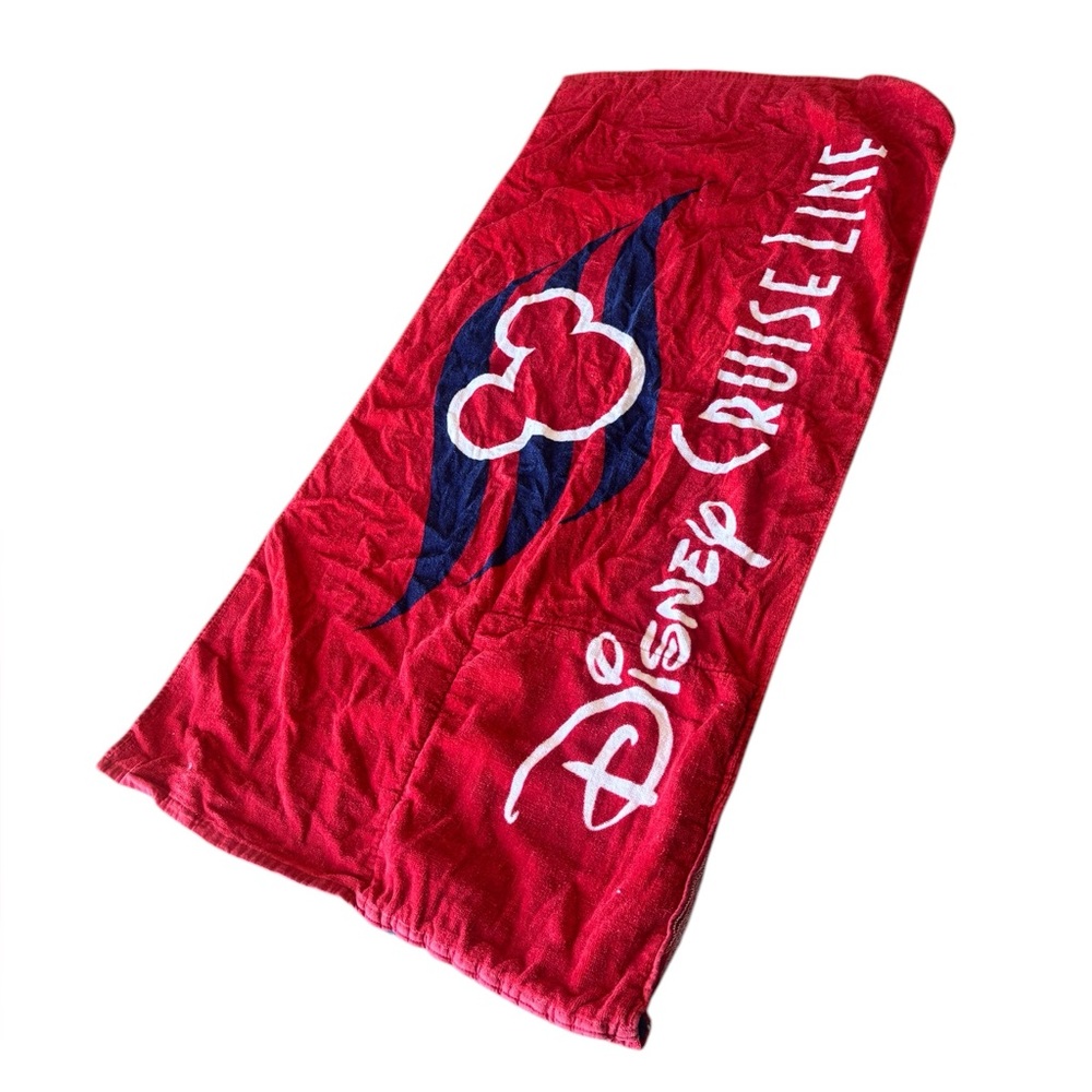 Disney Beach Towel - Disney Cruise Line Logo - Towel And Drawstring Bag - Picture 2 of 8
